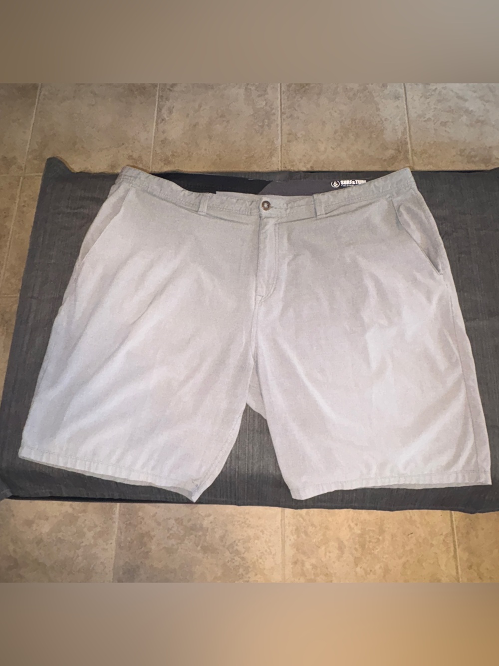 Volcom Surf & Turf Hybrid Short Shorts Big/Tall 46 Light Gray